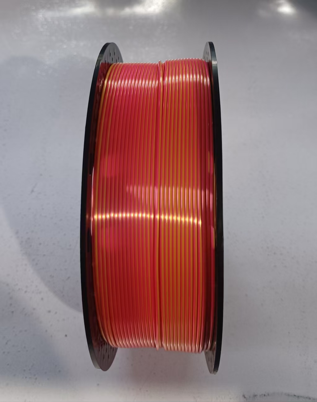 Silk PLA filament 1.75 mm, 1 kg, pink/gold